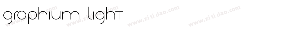 Graphium Light字体转换